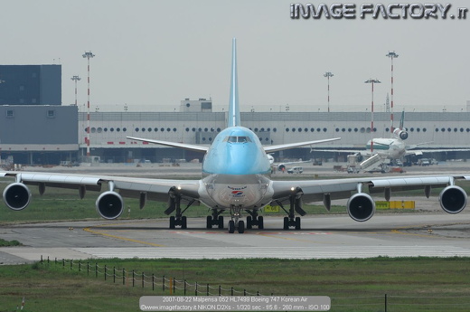 2007-08-22 Malpensa 052 HL7499 Boeing 747 Korean Air